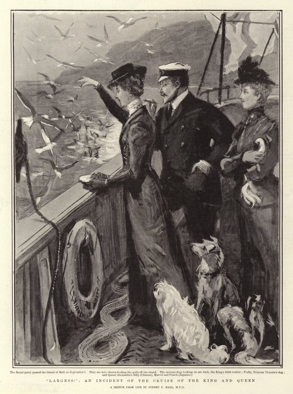 Largess!, an Incident of the Cruise of the King and Queen by Sydney Prior Hall