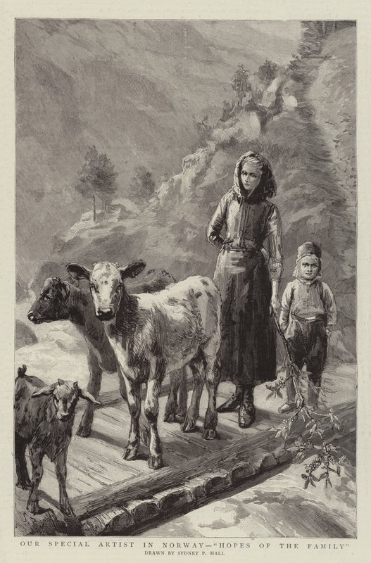 Our Special Artist in Norway, Hopes of the Family by Sydney Prior Hall