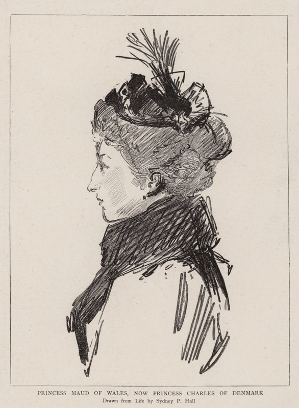 Princess Maud of Wales, now Princess Charles of Denmark by Sydney Prior Hall