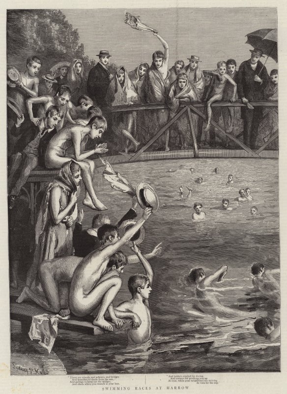 Swimming Races at Harrow by Sydney Prior Hall
