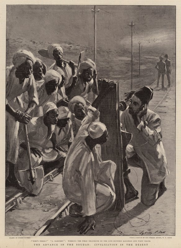 The Advance in the Soudan, Civilization in the Desert by Sydney Prior Hall