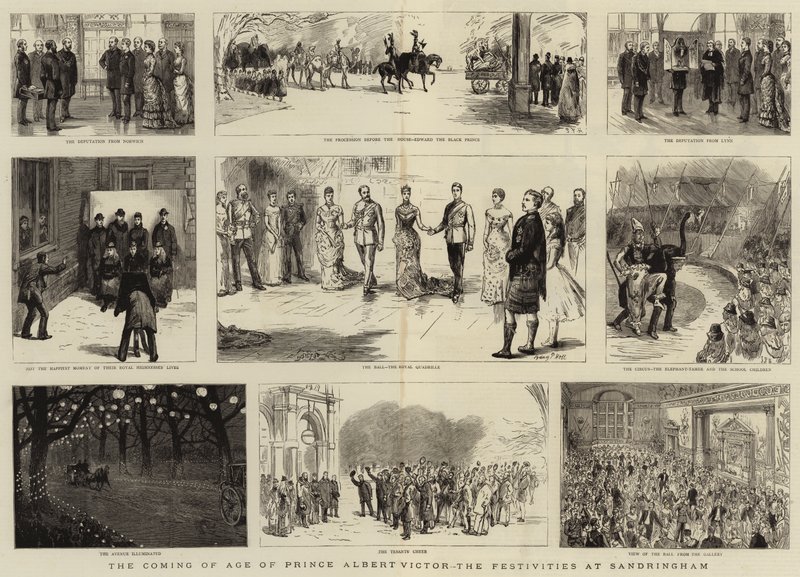 The Coming of Age of Prince Albert Victor, the Festivities at Sandringham by Sydney Prior Hall
