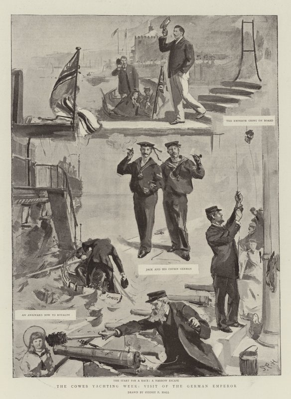 The Cowes Yachting Week, Visit of the German Emperor by Sydney Prior Hall