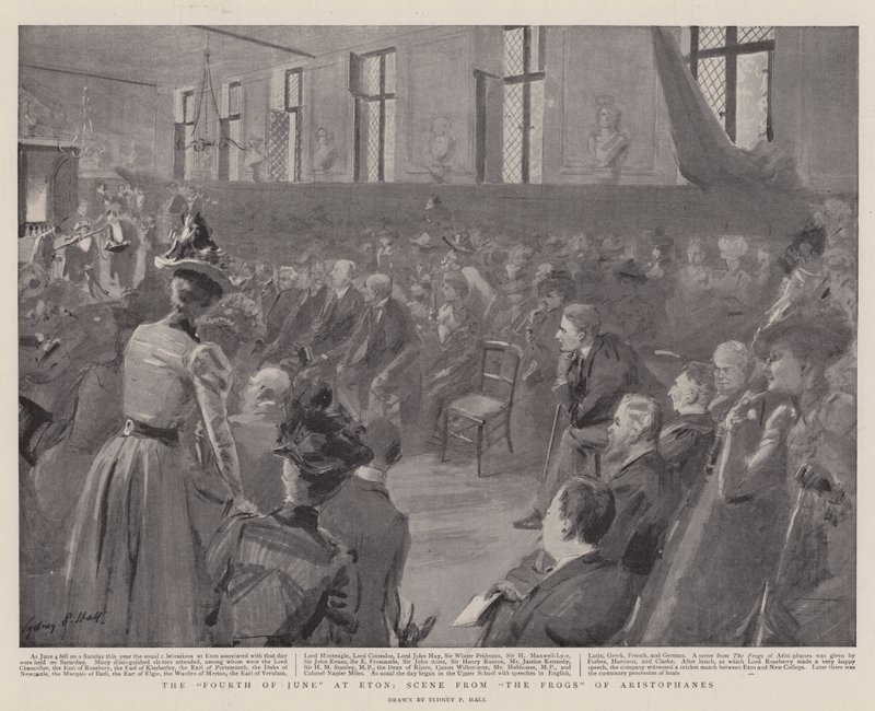 The Fourth of June at Eton, Scene from The Frogs of Aristophanes by Sydney Prior Hall