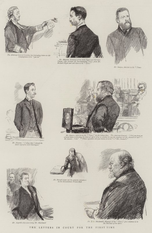 The Letters in Court for the First Time by Sydney Prior Hall