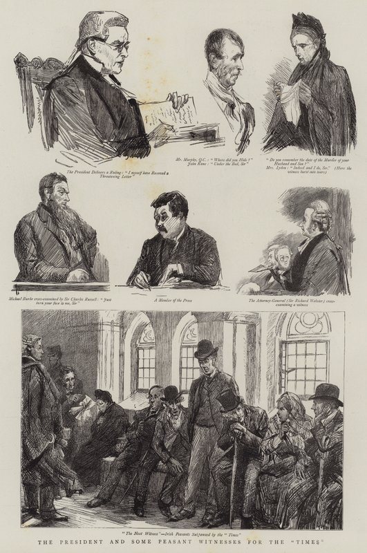 The President and some Peasant Witnesses for The Times by Sydney Prior Hall