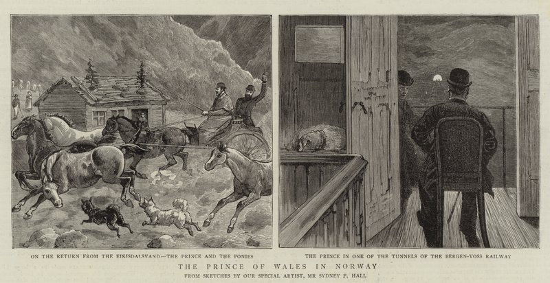 The Prince of Wales in Norway by Sydney Prior Hall