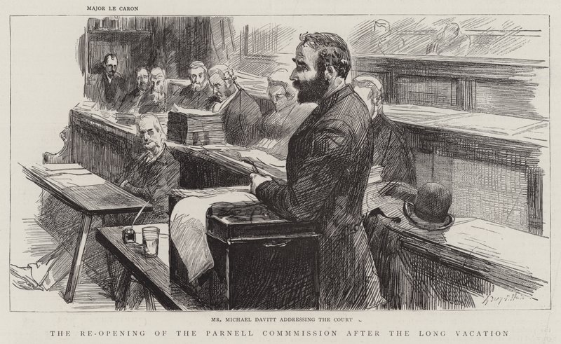 The Re-Opening of the Parnell Commission after the Long Vacation by Sydney Prior Hall