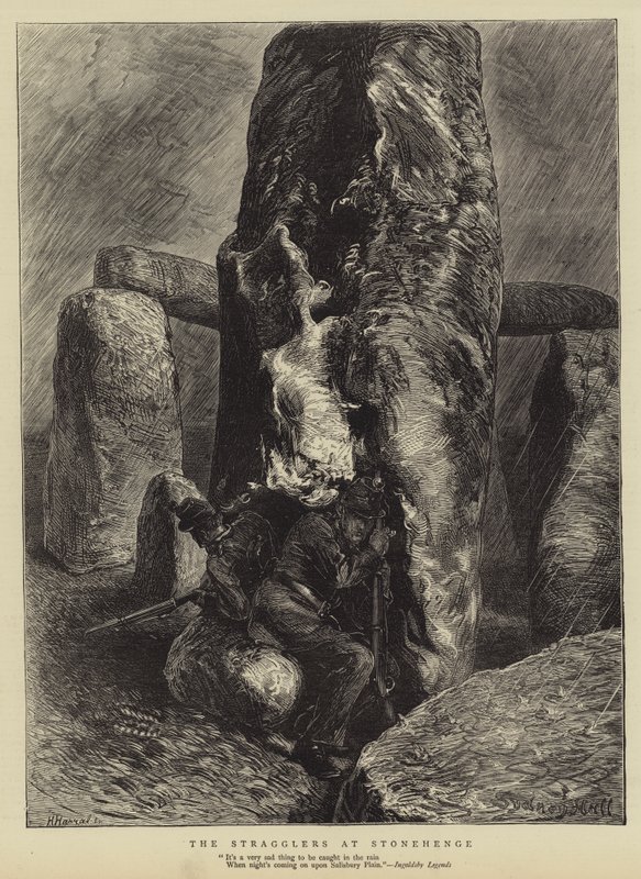The Stragglers at Stonehenge by Sydney Prior Hall