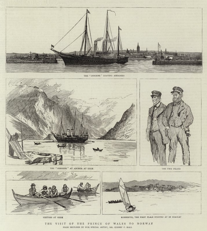 The Visit of the Prince of Wales to Norway by Sydney Prior Hall