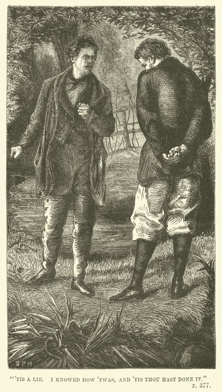 Illustration for Tom Brown at Oxford by Thomas Hughes by Sydney Prior after Hall