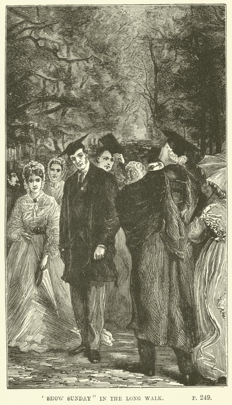 Illustration for Tom Brown at Oxford by Thomas Hughes by Sydney Prior after Hall