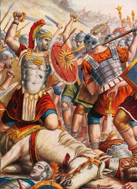 Lucullus Fighting to Stop the Advance of Mithridates by Tancredi Scarpelli
