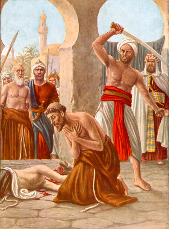 Martyrdom of Brother Jacopo de Padova in India by Tancredi Scarpelli