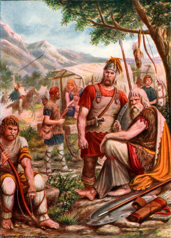 Ostrogoth Camp by Tancredi Scarpelli