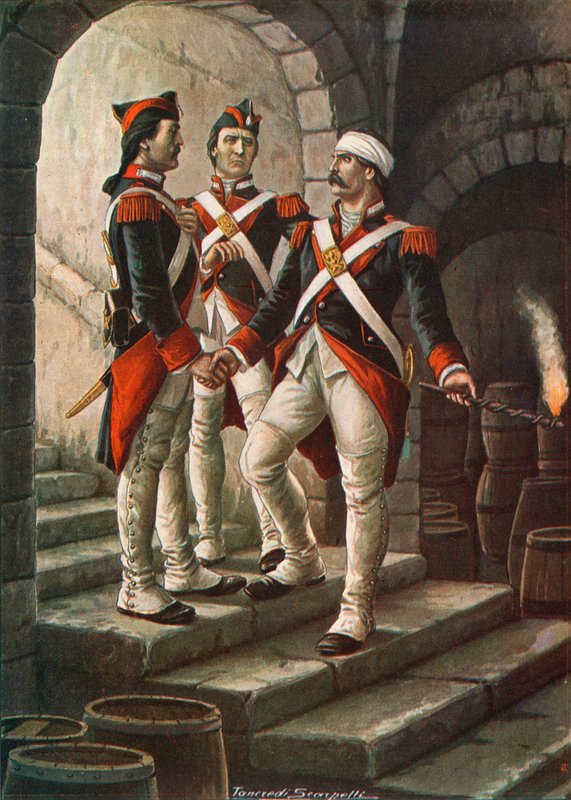 Pietro Micca at the Siege of Turin, 1706 by Tancredi Scarpelli