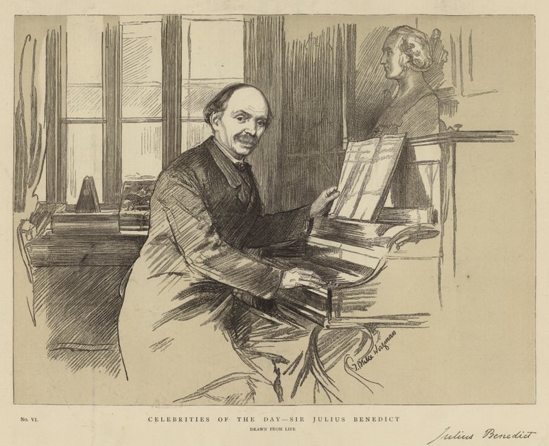 Celebrities of the Day, Sir Julius Benedict by Theodore Blake Wirgman
