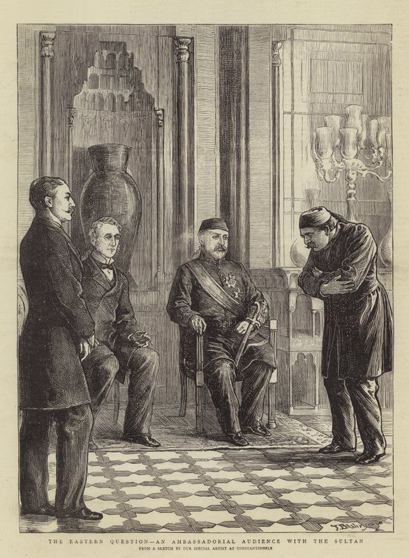 The Eastern Question, an Ambassadorial Audience with the Sultan by Theodore Blake Wirgman