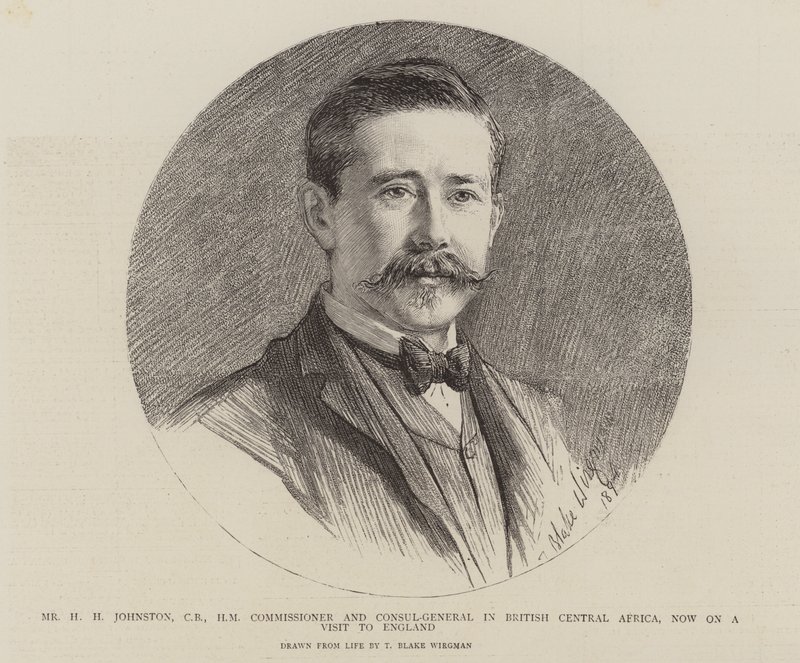 Mr H H Johnston, Commissioner and Consul-General in British Central Africa, now on a visit to England by Theodore Blake Wirgman