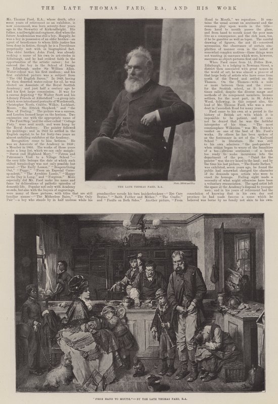The Late Thomas Faed, RA, and His Work by Thomas Faed