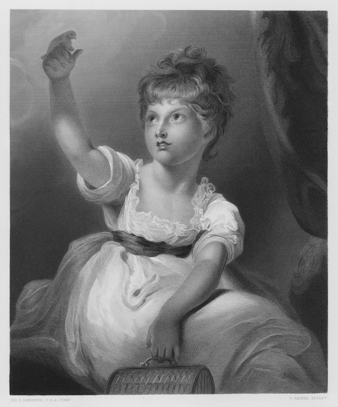 The Princess Charlotte (from the picture in the Royal Collection) by Thomas Lawrence