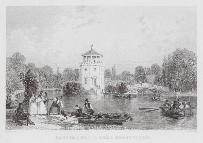 Radford Folly, near Nottingham by Thomas (after) Allom