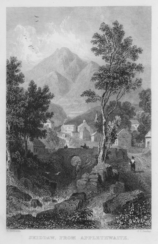 Skiddaw, from Applethwaite by Thomas (after) Allom