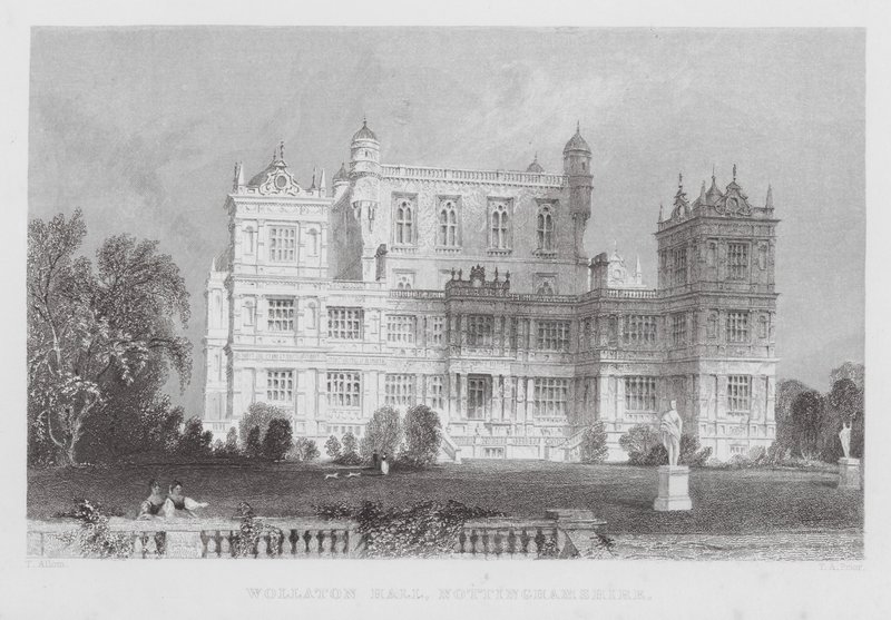 Wollaton Hall, Nottinghamshire by Thomas (after) Allom