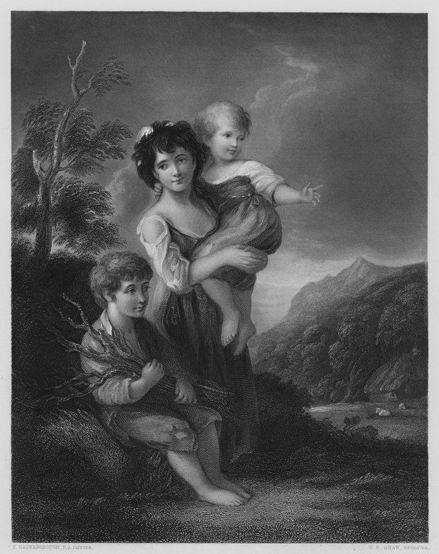 Cottage Children (from the picture in the Vernon Gallery) by Thomas (after) Gainsborough