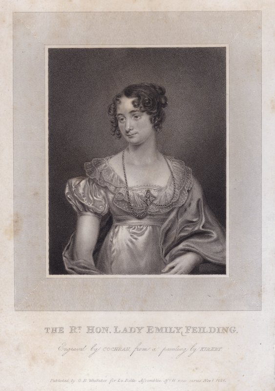 Lady Emily Feilding, fourth child of William Feilding, Viscount Feilding, and his wife Anne by Thomas (after) Kirkby