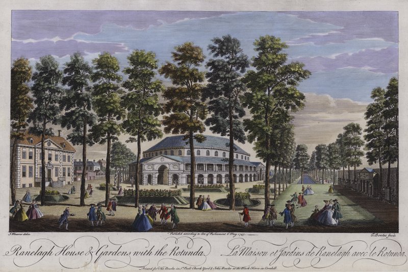 Ranelagh House and Gardens with the Rotunda, London by Thomas Bowles