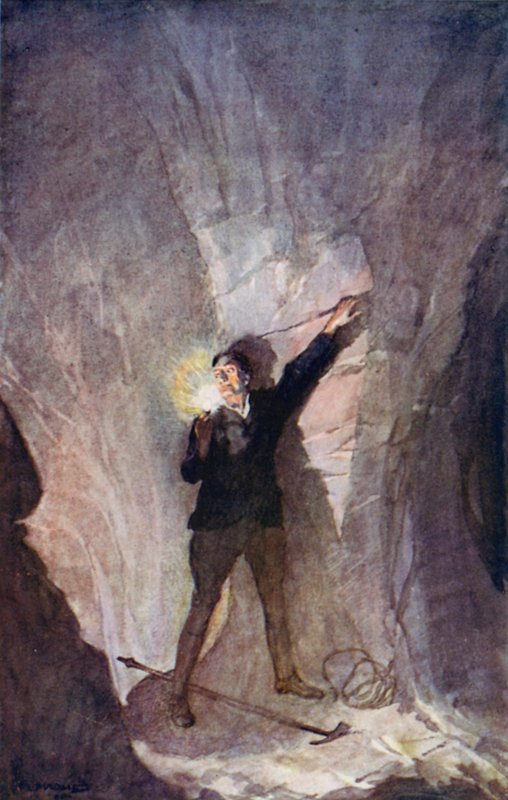 Illustration for A Journey to the Centre of the Earth by Jules Verne by Thomas Cantrell Dugdale