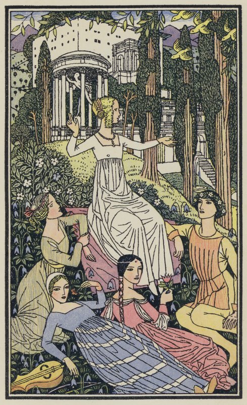 Illustration for The Decameron of Boccaccio by Thomas Derrick