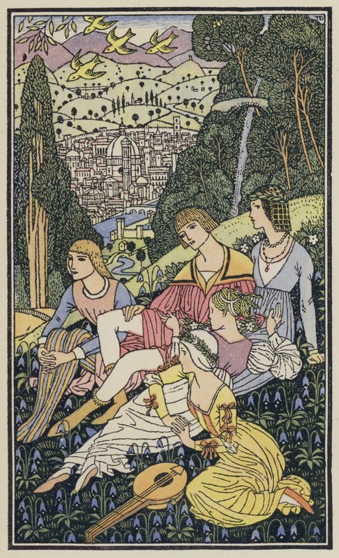Illustration for The Decameron of Boccaccio by Thomas Derrick