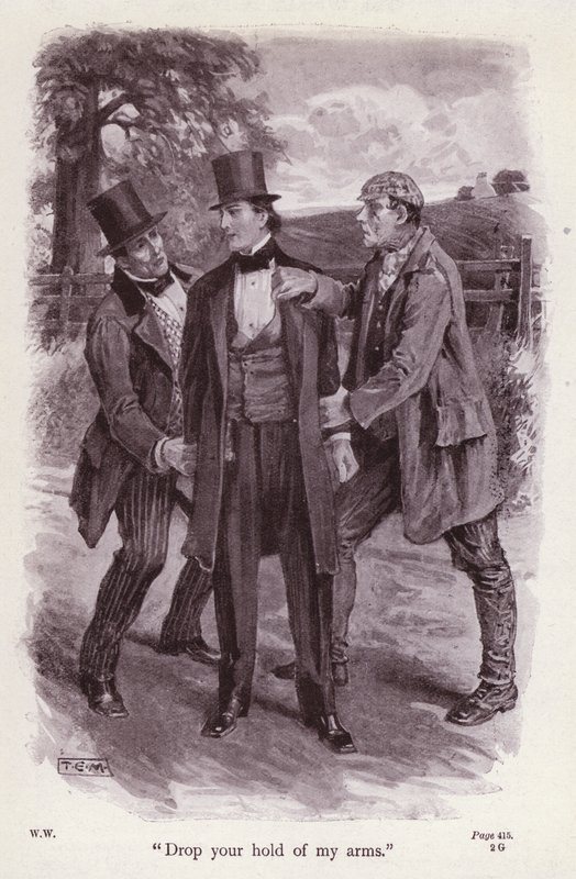 Illustration for The Woman In White by Wilkie Collins by Thomas Eyre Macklin