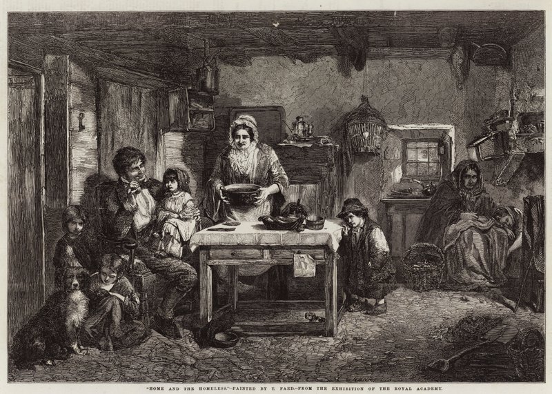 Home and the Homeless by Thomas Faed
