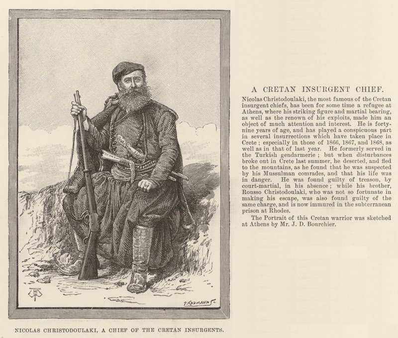 Nicolas Christodoulaki, a Chief of the Cretan Insurgents by Thomas Harrington Wilson