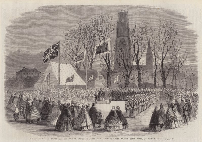 Presentation of a Silver Trumpet to the Artillery Corps and a Silver Bugle to the Rifle Corps, at Boston by Thomas Harrington Wilson