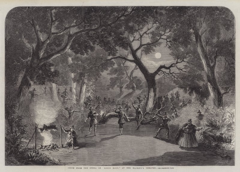 Scene from the Opera of Robin Hood, at Her Majesty
