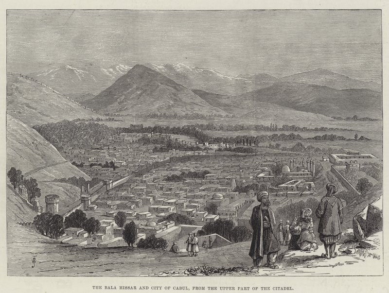 The Bala Hissar and City of Cabul, from the Upper Part of the Citadel by Thomas Harrington Wilson