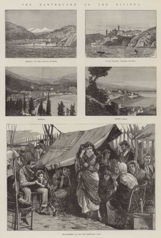 The Earthquake on the Riviera by Thomas Harrington Wilson