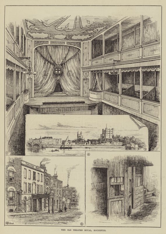 The Old Theatre Royal, Rochester by Thomas Harrington Wilson
