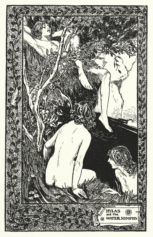 Hylas and the Water Nymphs by Thomas Heath Robinson