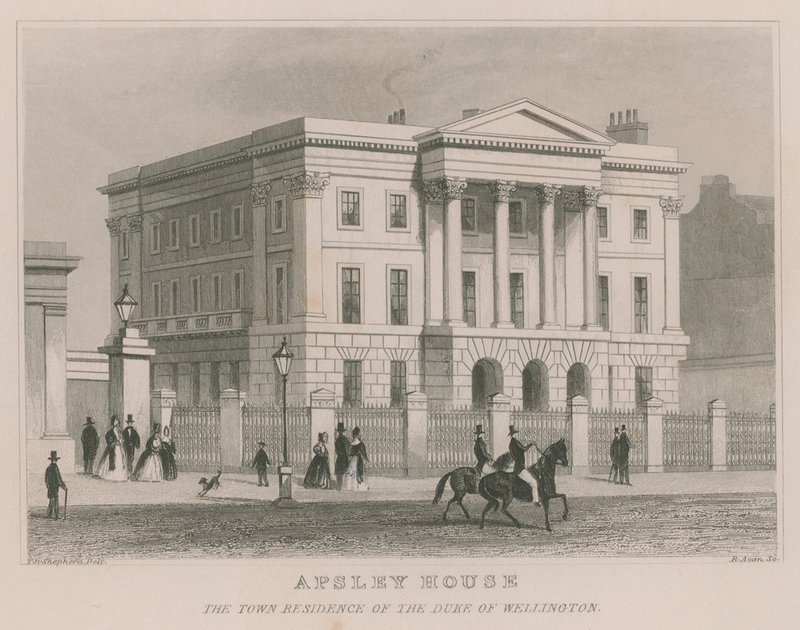 Apsley House, Hyde Park Corner, London, the Residence of the Duke of Wellington by Thomas Hosmer Shepherd