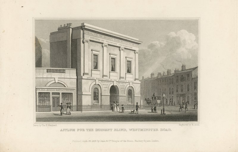 Asylum for the Indigent Blind by Thomas Hosmer Shepherd
