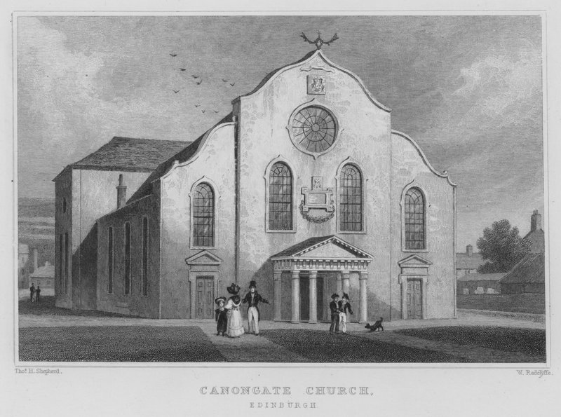 Canongate Church, Edinburgh by Thomas Hosmer Shepherd
