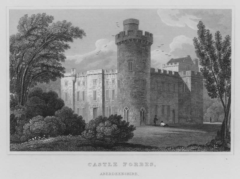 Castle Forbes, Aberdeenshire by Thomas Hosmer Shepherd