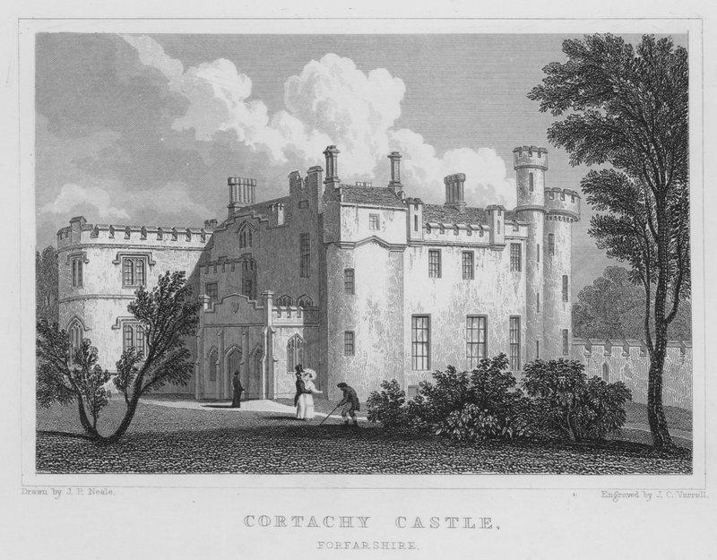 Cortachy Castle, Forfarshire by Thomas Hosmer Shepherd