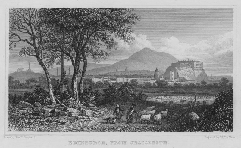 Edinburgh, from Craigleith by Thomas Hosmer Shepherd