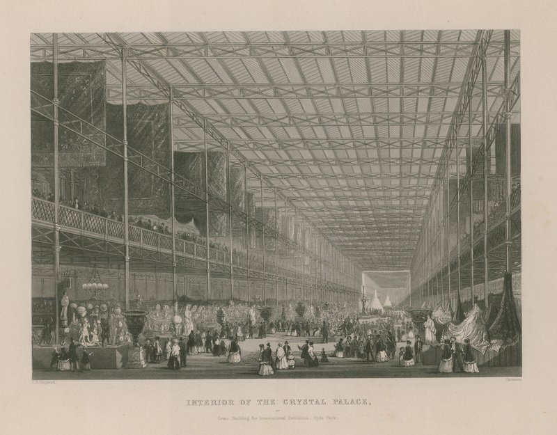 Interior of the Crystal Palace by Thomas Hosmer Shepherd